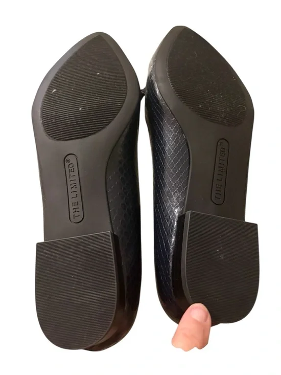 THE LIMITED Qila Navy blue 8.5 Pointed Toe Suede & Leather Bow Loafers New - Picture 6 of 8